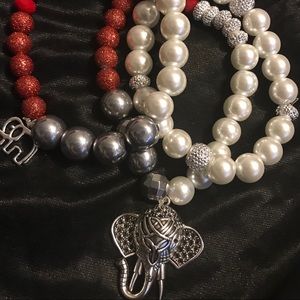 Delta Sigma Theta inspired bracelets!